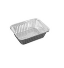 FOLHA DE ALUMÍNIO MOLDADA RETANGULAR COM TAMPA 500 ML - D6 CX C/100 UNIDADES - WYDA