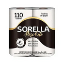 TOALHA DE PAPEL - SORELLA ABSOLUTE - 2 ROLOS C/55 TOALHAS CADA