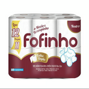 PAPEL HIGIENICO NEUTRO - FOLHA DUPLA - PK 12 ROLOS C/30 M CADA - FOFINHO