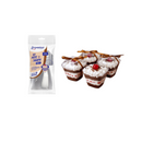 KPT - 180 - KIT POTE E TAMPA 180 ML - SOBREMESA - CRISTAL - C/10 UNIDADES - STRAWPLAST