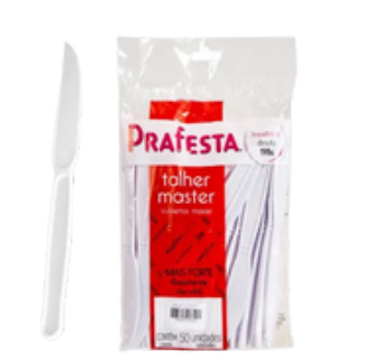 FACA FORTE (MASTER) - BRANCO - PCT C/50 UNIDADES - PRAFESTA