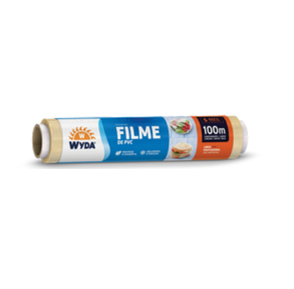 REFIL FILME DE PVC INSTITUCIONAL 28 CM - C/100 M - WYDA