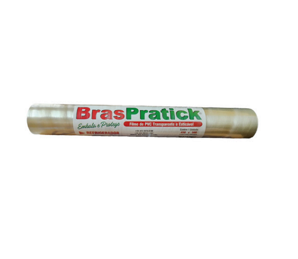 FILME DE PVC INSTITUCIONAL 45 CM - C/300 M - BRASPRATICK