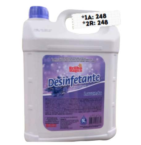 DESINFETANTE 5L - LAVANDA - BRILHO MÁGICO