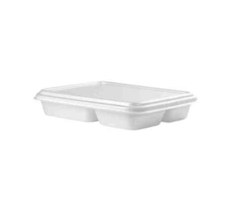 PT-110-4D-MARMITEX RETANGULAR FUNDA COM 4 DIVISÓRIAS 1100 ML C/100 UNI - COPOBRAS