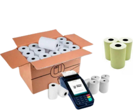 BOBINA P/MAQUINHA DE CARTÃO (BOBINA TERMICA 57 X 22 48G