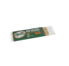 ESPETO DE BAMBU PARA CHURRASCO 25 CM - PCT C/50 UNIDADES - MELLO