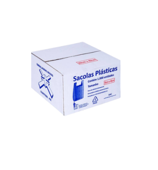 SACOLA VIRGEM BRANCA 30 X 40 C/1000 UNIDADES - ROSSO PREMIUM