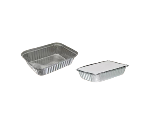 M220 - BANDEJA DE ALUMINIO C/TAMPA - 2000 ML - C/100 UNIDADES - MELLO
