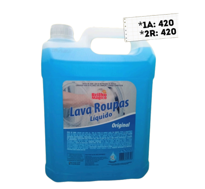 LAVA ROUPAS LIQUIDO 5LT - ORIGINAL - BRILHO MAGICO